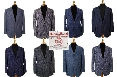 Blue Harris Tweed jacket