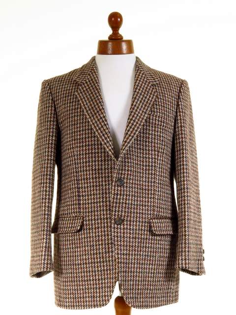 Dogtooth tweed jacket