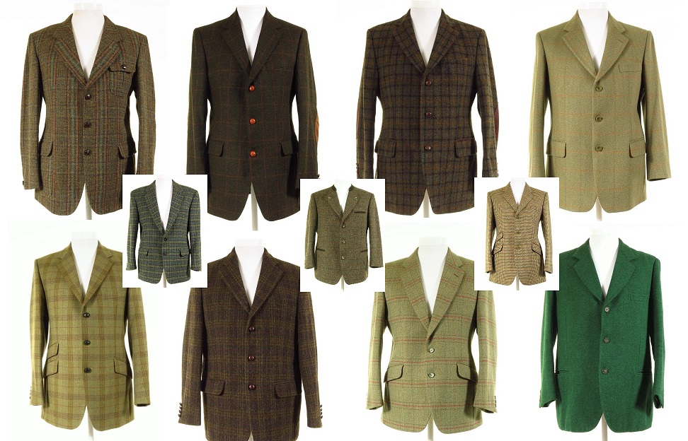 Mens green tweed blazer hot sale